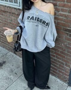 Drop-shoulder oversized graphic tee styled for an effortless streetwear silhouette
